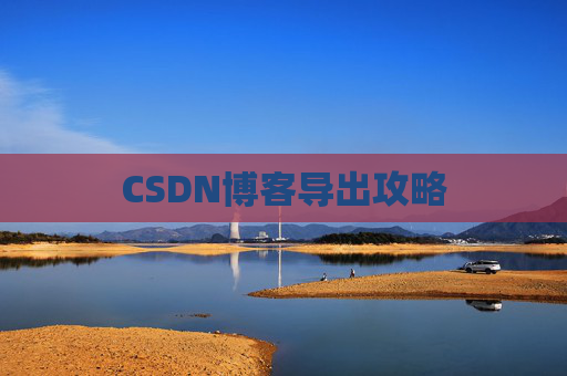CSDN博客导出攻略 CSDN博客导出攻略